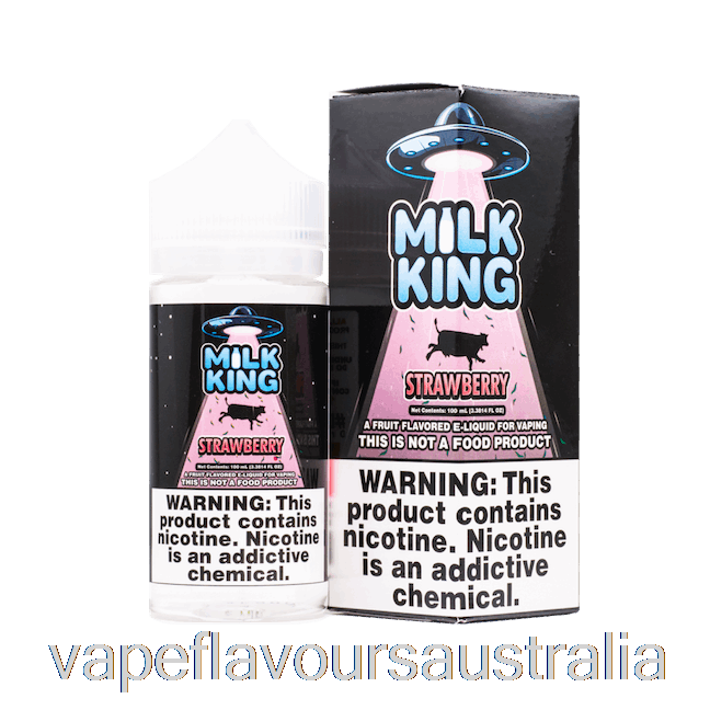Vape Australia Strawberry - Milk King - 100mL 3mg